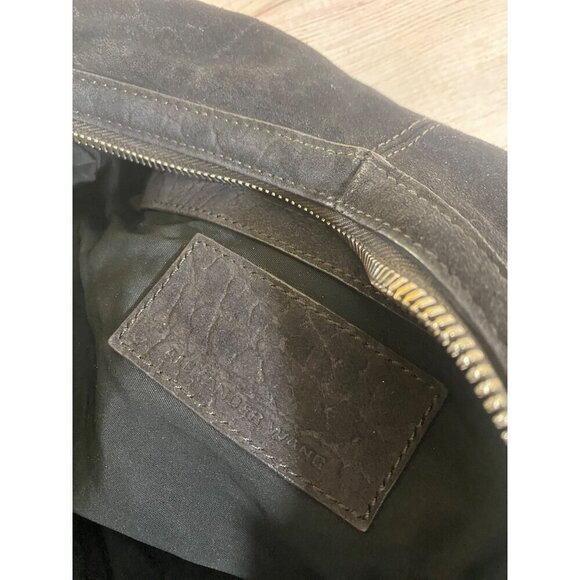 Alexander Wang Women's Black Suede Croc Embossed Hobo Bag - OS - Picture 13 of 14